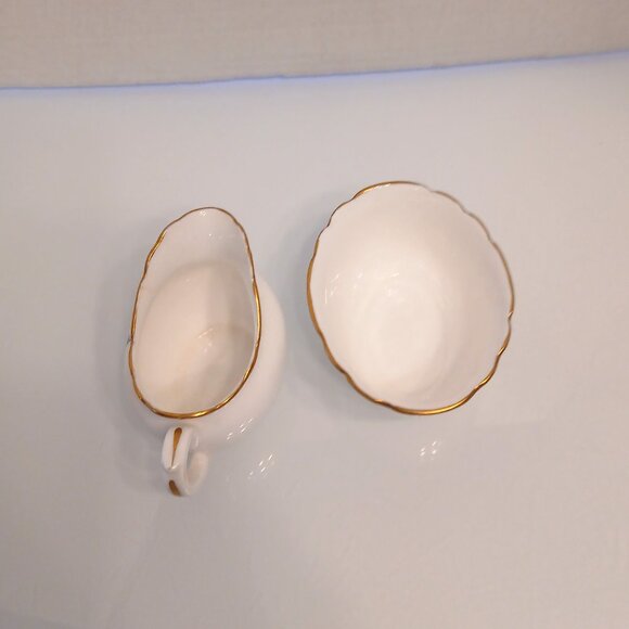 Vintage Royal Doulton Cream And Sugar Set Rotorua Birds With Ship Crest - Picture 7 of 8